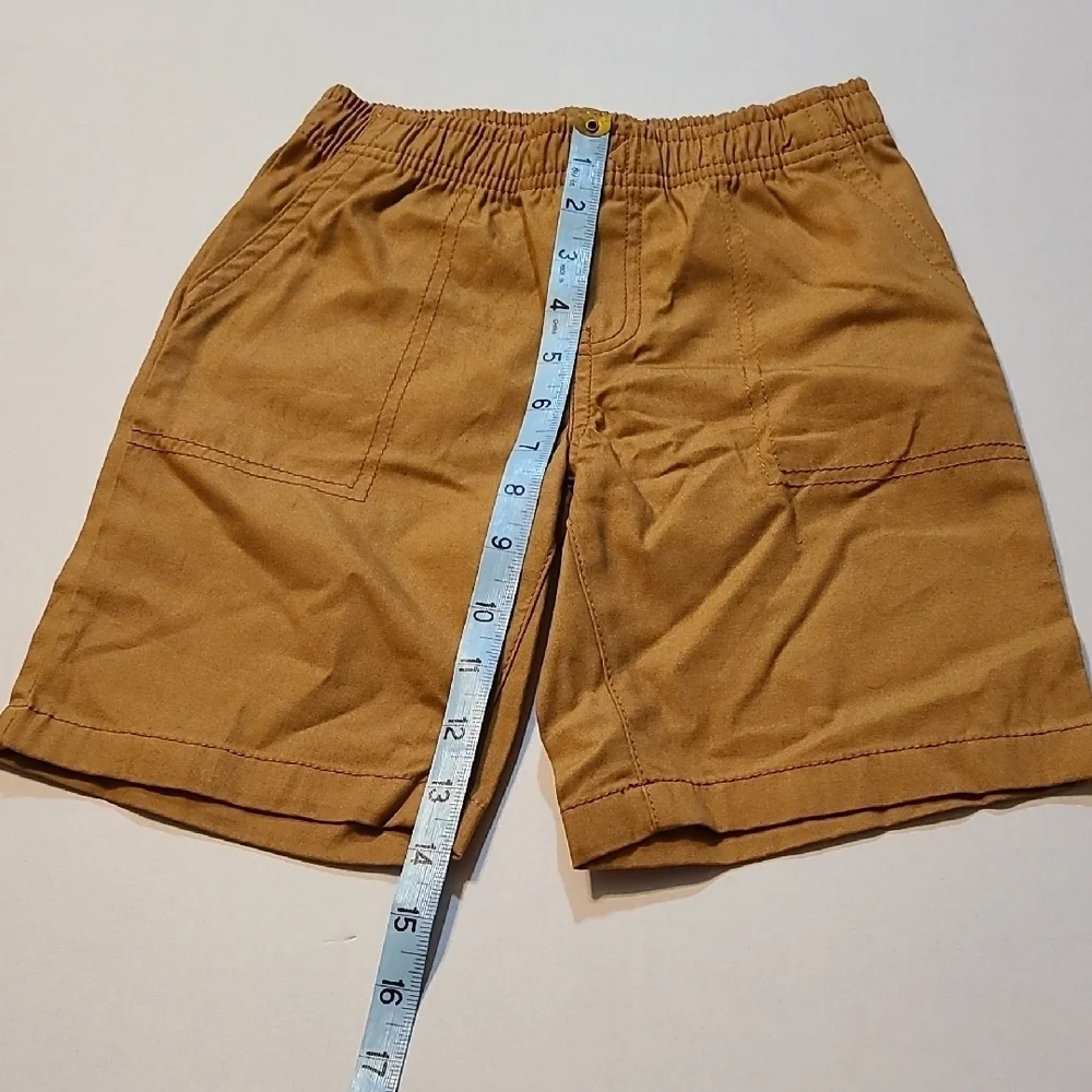 Carter's Tan BoysClassic Shorts Elastic Waist EUC Size 5 Front Pockets
